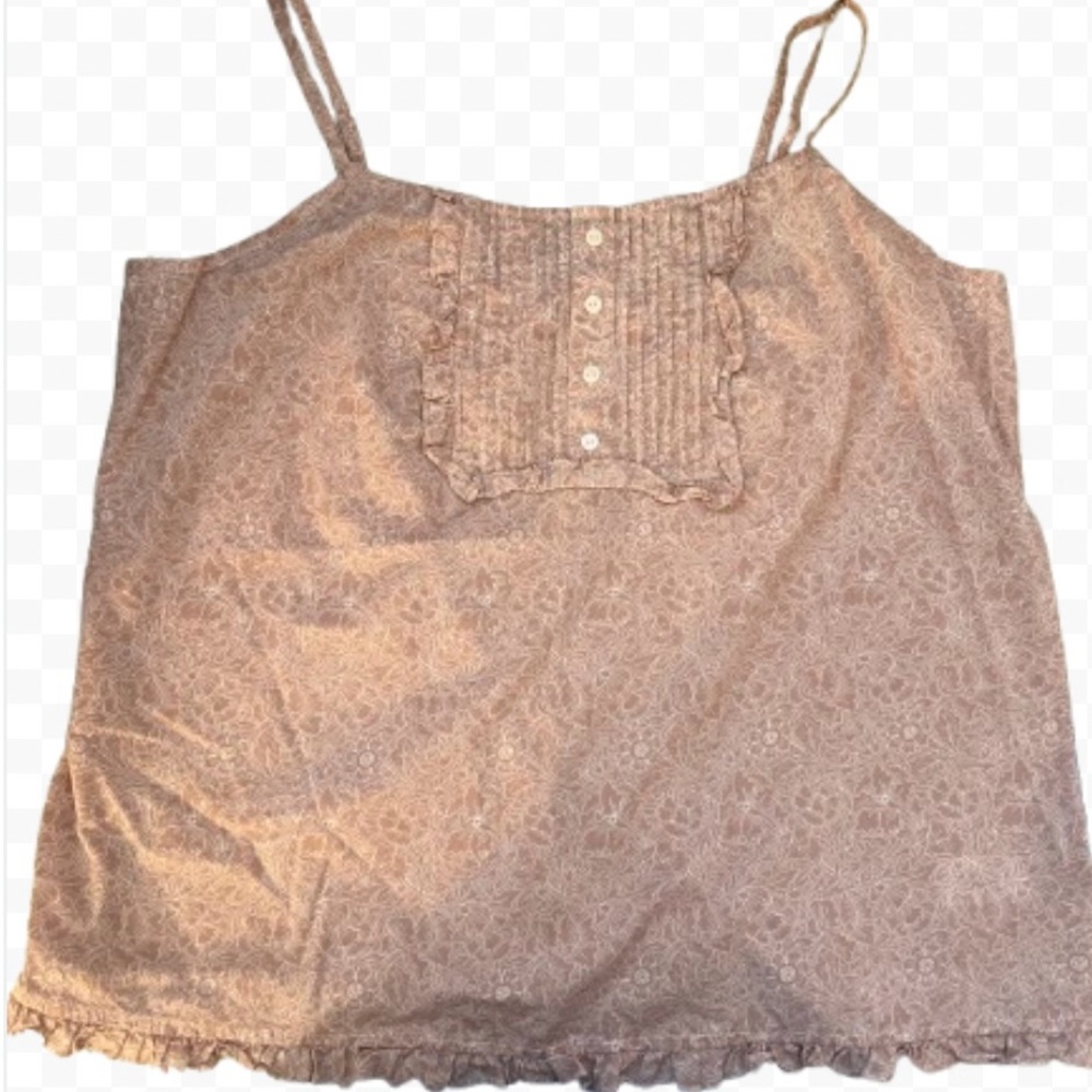Talbot Haven Well Within Floral Adjustable Strap Camisole Top Size XL